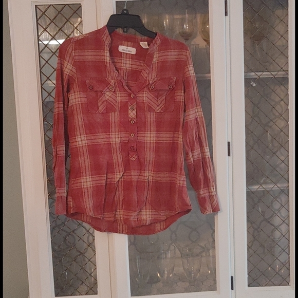 Paradise Shores Tops - Paradise Shores plaid shirt